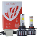 2Pcs V18 4 Face 8000Lm Csp Car Headlight 60W/360 Degree No Dead Angle Light