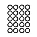 Power Pressure Washer Rubber O-Rings For 1/4 Inch,3/8 Inch,M22 Quick Connec E7Y1