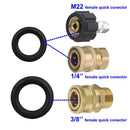 Power Pressure Washer Rubber O-Rings For 1/4 Inch,3/8 Inch,M22 Quick Connec E7Y1
