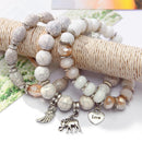 3Pcs/Set Fashion Boho Bracelets & Bangles Women Beaded Bracelet With ColorfuT5K6