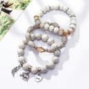 3Pcs/Set Fashion Boho Bracelets & Bangles Women Beaded Bracelet With ColorfuT5K6