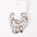3Pcs/Set Fashion Boho Bracelets & Bangles Women Beaded Bracelet With ColorfuT5K6