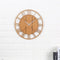 Modern Wall Clock Round Silent Movement Skeleton Roman Numeral Home Minimalist Room Clock