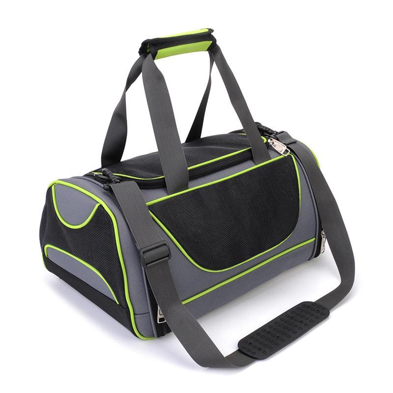 Creative Transparent Window Design Cover Breathable Dog Cat Pet Travel Bag Shoulder Bag Two Optional