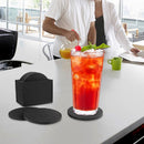 Round Felt Coaster Cup Mat Pad Storage Box For Bowl Mug Glass Plate Creativ
