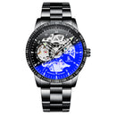 IK COLOURING 98226G Skeleton Dial Automatic Mechanical Watches Business Style Men Watch