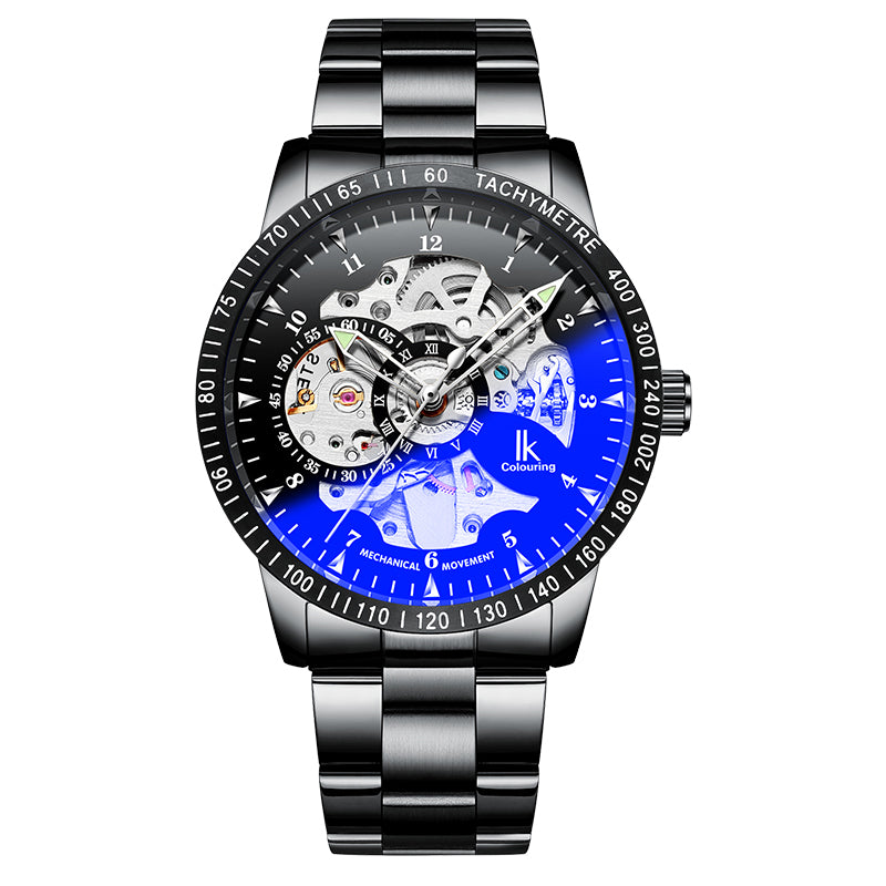 IK COLOURING 98226G Skeleton Dial Automatic Mechanical Watches Business Style Men Watch