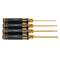 Raitool 4Pcs 3.0/4.0/5.0/5.8mm Titanium Alloy Slotted Head Screwdriver for Electronic Repair