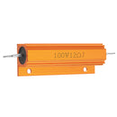 RX24 100W 12R 12RJ Metal Aluminum Case High Power Resistor Golden Metal Shell Case Heatsink Resistance Resistor