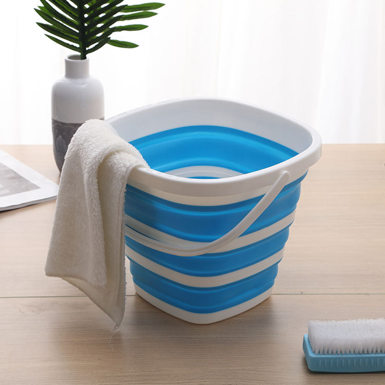 10L Silicone Bucket For Fishing Folding Collapsible Bucket Car Wash Outdoor