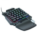 ZUOYA G92 Wired Single Handed RGB Gaming Membrane Keyboard 35 Keys One Hand Ergonomic Game Keypad for PC Laptop Pro PUBG Gamer