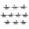 50Pcs Black Mini Size SPDT Slide Switches On-Off 100V 2A DIY Material Toggle Switch