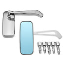 Pair 8mm/10mm Chrome Aluminum Alloy Motorcycle Side Rear View Mirrors