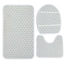 4Pcs Home Bathroom Decor Set Bathroom Map Pattern Toilet Seat Cover Bath Ma