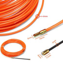4Mm 25 Meter Orange Guide Device Nylon Electric Cable Push Pullers Duct Sna