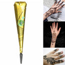 Black Natural Squishy  Herbal Henna Cone Temporary Tattoo Body Art Tattoos