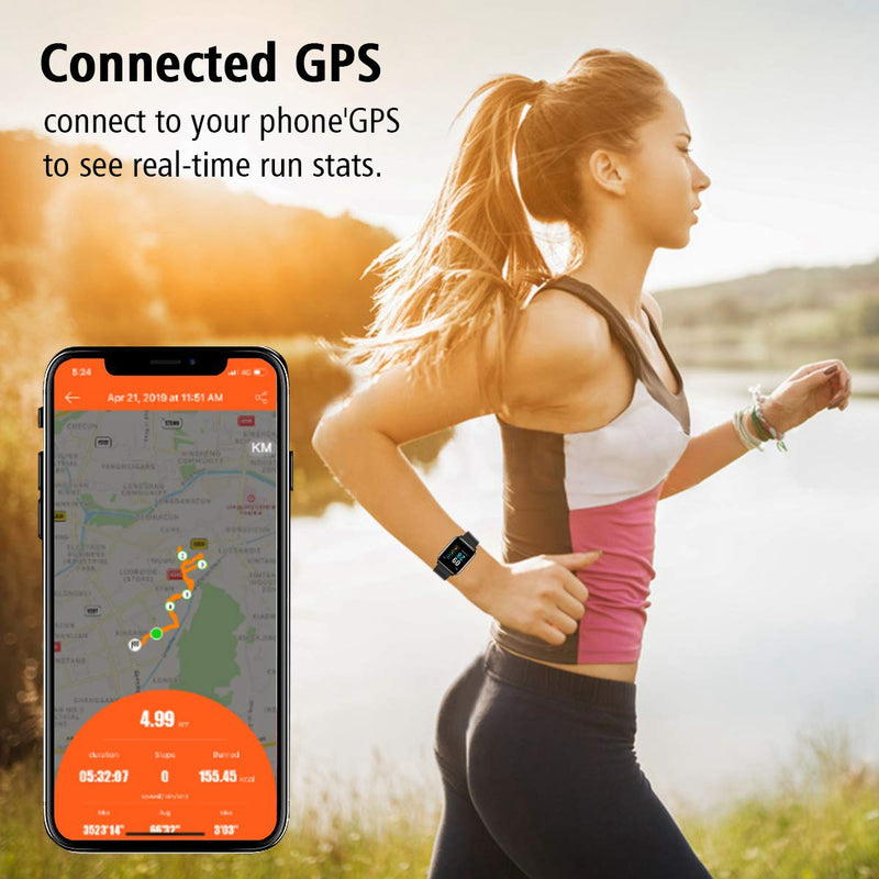 1.3 Inch Color Screen Fitness Tracker Heart Rate Monitor Ip67 Waterproof Ac