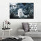 White Wolf Stone Canvas Wall Paintings Frameless Pictures Art Home Decor
