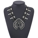 Bohemia Turquoise Blossom Necklace Flower Pendant Chain Choker Best Gifts For Women