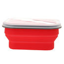 KCASA KC-FY02 Collapsible Silicone Lunch Box BPA Free Foldable Bento Food Container With Tableware