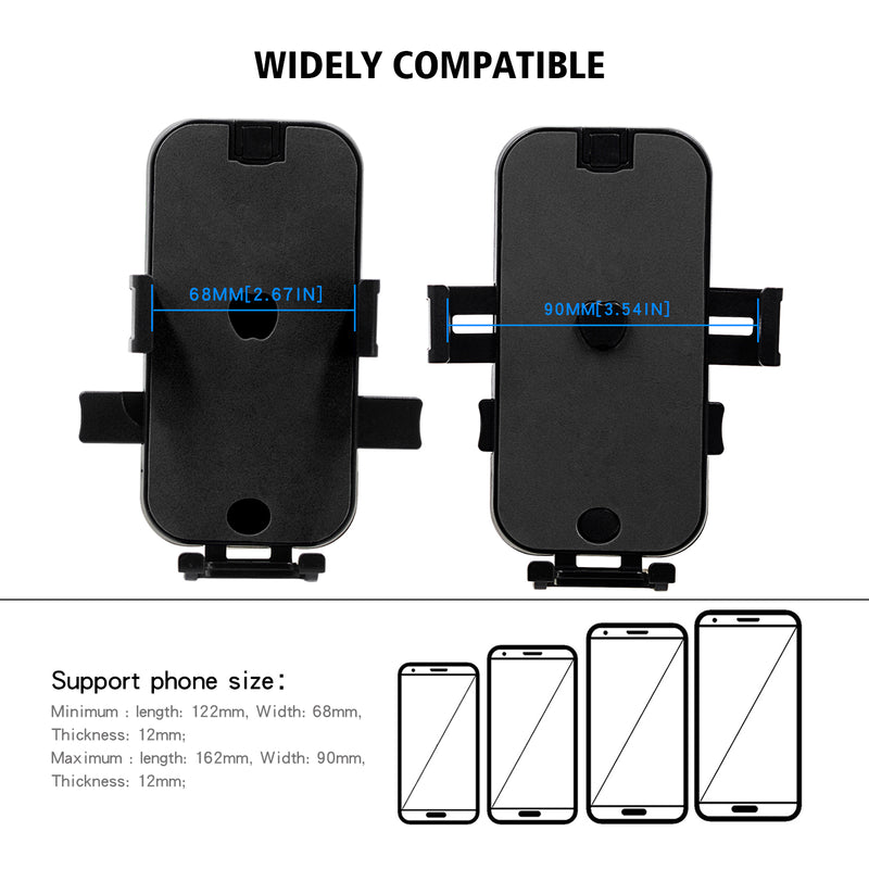 CS-344B2 Phone Holder 360 Rotation Stand For Motocycle Bike Rearview Holder For 4''-6.5'' Smart Phone