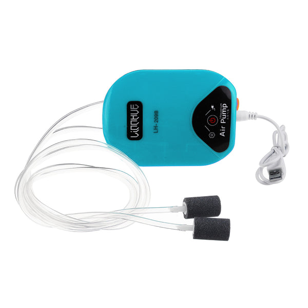 2 In 1 USB Silent Aquarium Air Pump Fish Tank Aquatic Supply Oxygen Pump