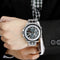 SKMEI 0993 Stainless Steel Waterproof Noctilucent Dual Digital Watch Luxury Business Style Men Wrist Watch