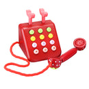 Simulation Wooden Phone Toys Educational Children Dollhouse Gifts Pretend Play Toys