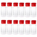 12 Pcs Plastic Spice Salt Pepper Shakers Seasoning Jar Can Barbecue Condime Q1Z5