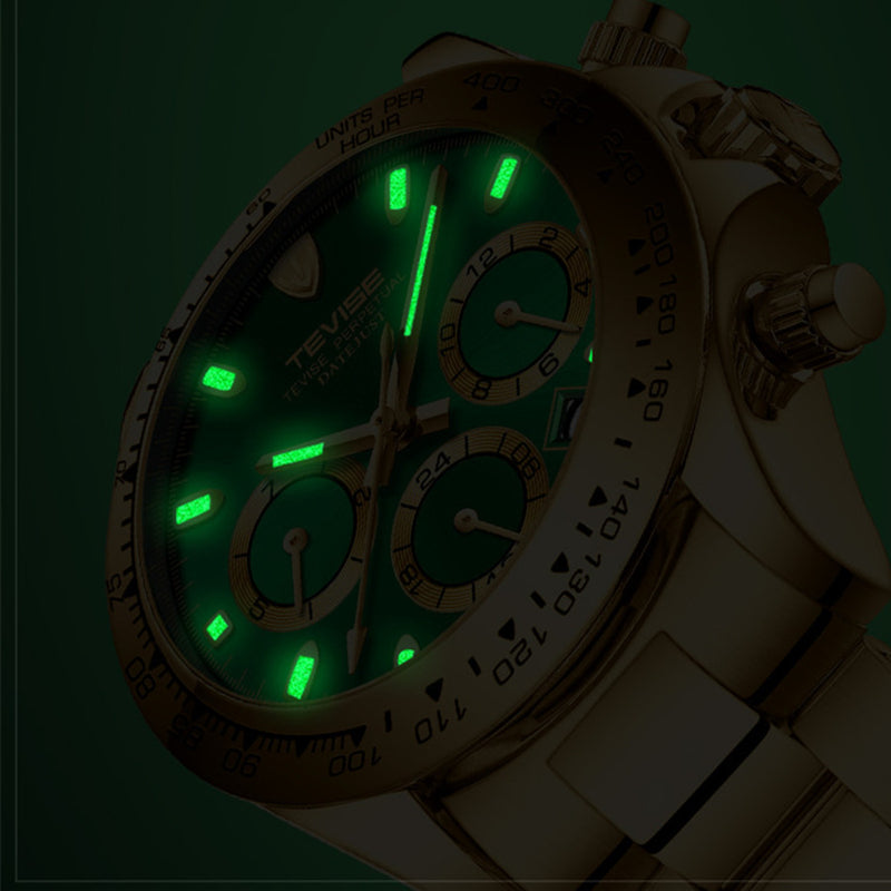 TEVISE T822A Luminous Display Business Style Men Wrist Watch Multi Function Automatic Mechanical Watch