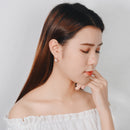Flower Earrings Female Style Temperament Shell Small Fresh Earrings Girl EarM2R7