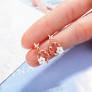 Flower Earrings Female Style Temperament Shell Small Fresh Earrings Girl EarM2R7