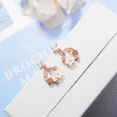 Flower Earrings Female Style Temperament Shell Small Fresh Earrings Girl EarM2R7