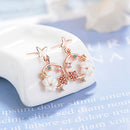 Flower Earrings Female Style Temperament Shell Small Fresh Earrings Girl EarM2R7
