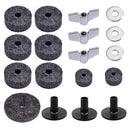 18Pcs Drum Set Cymbal Replacement Parts Accessories(3Pcs Cymbal Sleeves +3P O2M5