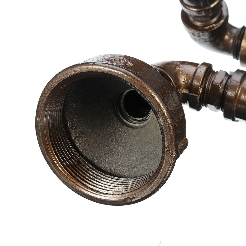 E27 Bulb Robot Lamp Light Industrial Pipe Desk Table Lamp Lighting Home Decoration