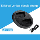 Np-Fw50 Camera Battery Charger Dual Charger Adapter For Sony Nex Slt A7R2 A7R2N9