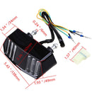 Motorcycle Led Taillights Turn Signal Lights Driving Stop Brakes Universal