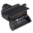 12V Trailer Socket Plug 7 Pin Flat Male+7 Pin Plug Flat Female For Rv Truck O4J8