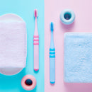 2PCS Dr. Bet Cute Toothbrush Two Color Options Protect Children's Oral Cavity Manual Toothbr