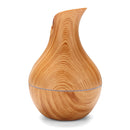 USB Electric Wood Grain Ultrasonic Cool Mist Humidifier Aroma Essential Oil Diffuser LED lights