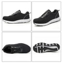 TENGOO Men's Ultralight Safety Shoes Steel Toe Work Sneakers Slip Resistant Breathable Hiking Climbing Running Shoes