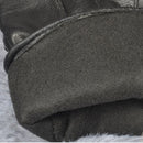 Women Winter Thermal Gloves Thicken Warm Sheepskin Velvet Leather Driving Mitten Glove