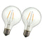 Dimmable E27 2W Warm White COB LED Filament Retro Edison Incandescent Light Bulb AC110V/220V