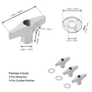 21Pcs Cymbal Replacement Accessories Cymbal Stand Sleeves Cymbal Felts With