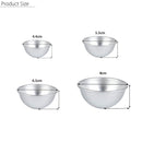 4 Set 8 Pieces Aluminium Bathroom Metal Bath Bomb Mold Fizzy Crafting DIY Mould Tool