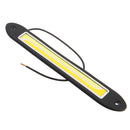 2PCS COB LED Car DRL Daytime Running Lights Driving Turn Fog Lamp Waterproof 12V Dual Color 27cm