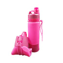 500ML Foldable Hydration Silicone Water Bottle Portable SoftKettle Bottle for Gym Running Hiking Biking