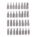 Drillpro 33pcs Magnetic Screwdriver Bit Set Torx Hex Star Spanner Tri Wing Electric Screwdriver Hex Bits with Holder