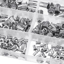 Suleve MXSN3 180Pcs Stainless Steel Mixed Rivet Nut Rivnuts Blindnuts Nutserts M3-M10 Nut Insert Rivet Assortment Kits